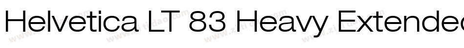 Helvetica LT 83 Heavy Extended字体转换